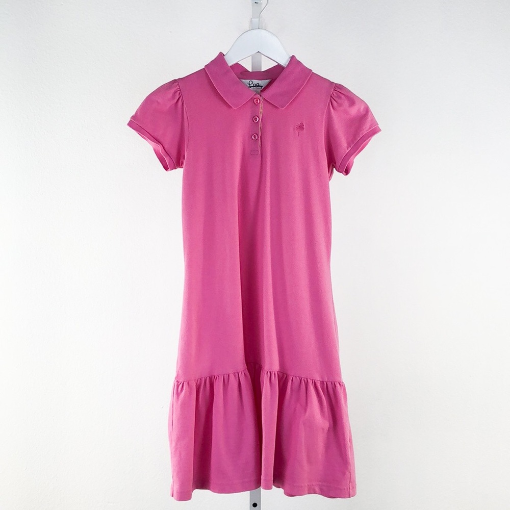 Lilly Pulitzer White Label Pink Polo Dress, 14